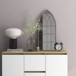 vidaXL Oglindă, nisipiu, 70x30 cm, fier, pentru utilizare în interior