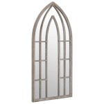 vidaXL Oglindă,nisip, 100x45 cm,fier, pentru utilizare în interior
