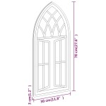 vidaXL Oglindă,nisip, 70x30 cm,fier, pentru utilizare în interior vidaXL Oglindă,nisip, 70x30 cm,fier, pentru utilizare în interior