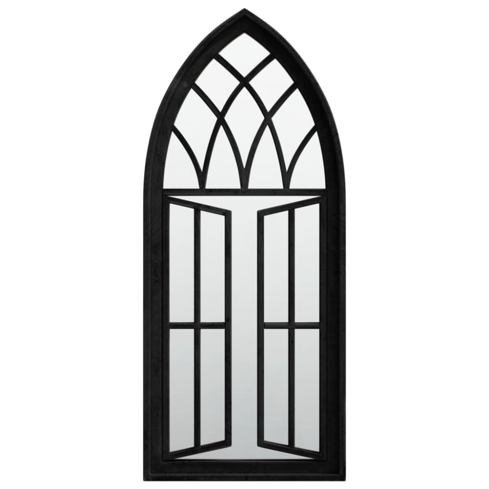 vidaXL Oglindă,negru, 70x30 cm,fier, pentru utilizare în interior