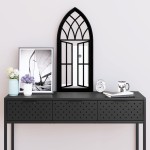 vidaXL Oglindă,negru, 70x30 cm,fier, pentru utilizare în interior vidaXL Oglindă,negru, 70x30 cm,fier, pentru utilizare în interior