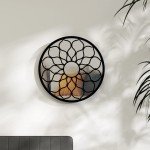 vidaXL Oglindă rotundă,negru,60x3 cm,fier,pentru utilizare în interior vidaXL Oglindă rotundă,negru,60x3 cm,fier,pentru utilizare în interior