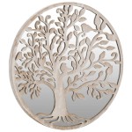 vidaXL Oglindă rotundă,nisip,60x2,5 cm,fier, utilizare în interior