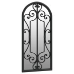 vidaXL Oglindă,negru, 100x45 cm,fier, pentru utilizare în interior vidaXL Oglindă,negru, 100x45 cm,fier, pentru utilizare în interior