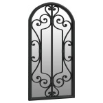vidaXL Oglindă,negru, 70x30 cm,fier, pentru utilizare în interior vidaXL Oglindă,negru, 70x30 cm,fier, pentru utilizare în interior
