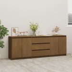 vidaXL Dulap lateral, maro miere, 180x36x65 cm, lemn masiv de pin vidaXL Dulap lateral, maro miere, 180x36x65 cm, lemn masiv de pin