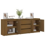 vidaXL Dulap lateral, maro miere, 180x36x65 cm, lemn masiv de pin vidaXL Dulap lateral, maro miere, 180x36x65 cm, lemn masiv de pin
