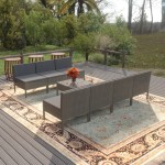 vidaXL Set mobilier de grădină cu perne, 8 piese, gri, poliratan vidaXL Set mobilier de grădină cu perne, 8 piese, gri, poliratan