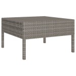 vidaXL Set mobilier de grădină cu perne, 9 piese, gri, poliratan vidaXL Set mobilier de grădină cu perne, 9 piese, gri, poliratan