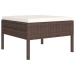 vidaXL Set mobilier de grădină cu perne, 8 piese, maro, poliratan vidaXL Set mobilier de grădină cu perne, 8 piese, maro, poliratan