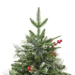 vidaXL Brad de Crăciun pre-iluminat conuri de pin verde 150 cm PVC&PE