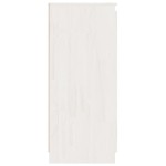 vidaXL Dulapuri laterale, 3 buc., alb, lemn masiv de pin