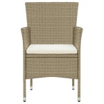 vidaXL Set mobilier de grădină cu perne, 9 piese, bej, poliratan vidaXL Set mobilier de grădină cu perne, 9 piese, bej, poliratan