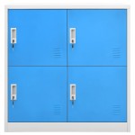 vidaXL Dulapuri vestiar 2 buc. gri deschis/albastru 90x45x92,5 cm oțel vidaXL Dulapuri vestiar 2 buc. gri deschis/albastru 90x45x92,5 cm oțel