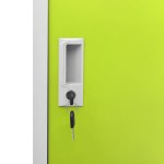vidaXL Dulapuri vestiar 2 buc. gri deschis și verde 90x45x92,5 cm oțel