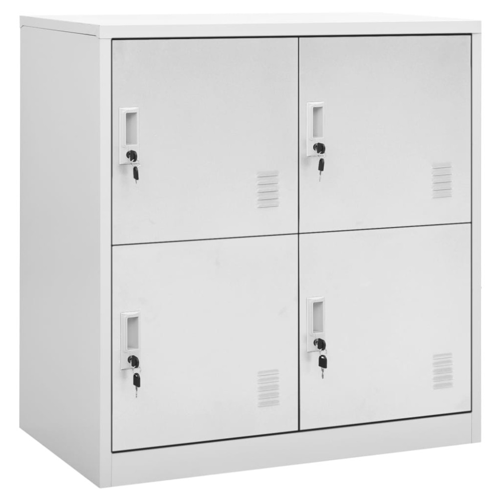 vidaXL Dulapuri vestiar 5 buc. gri deschis 90x45x92,5 cm oțel