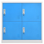 vidaXL Dulapuri vestiar 5 buc. gri deschis/albastru 90x45x92,5 cm oțel vidaXL Dulapuri vestiar 5 buc. gri deschis/albastru 90x45x92,5 cm oțel