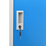 vidaXL Dulapuri vestiar 5 buc. gri deschis/albastru 90x45x92,5 cm oțel vidaXL Dulapuri vestiar 5 buc. gri deschis/albastru 90x45x92,5 cm oțel