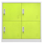 vidaXL Dulapuri vestiar 5 buc. gri deschis/verde 90x45x92,5 cm oțel vidaXL Dulapuri vestiar 5 buc. gri deschis/verde 90x45x92,5 cm oțel