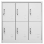 vidaXL Dulapuri vestiar, 2 buc., gri deschis, 90x45x92,5 cm, oțel vidaXL Dulapuri vestiar, 2 buc., gri deschis, 90x45x92,5 cm, oțel