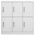 vidaXL Dulapuri vestiar 5 buc. gri deschis 90x45x92,5 cm oțel vidaXL Dulapuri vestiar 5 buc. gri deschis 90x45x92,5 cm oțel