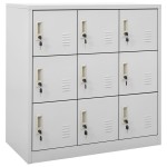 vidaXL Dulapuri vestiar 2 buc. gri deschis 90x45x92,5 cm oțel vidaXL Dulapuri vestiar 2 buc. gri deschis 90x45x92,5 cm oțel