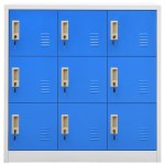 vidaXL Dulapuri vestiar 2 buc. gri deschis/albastru 90x45x92,5 cm oțel vidaXL Dulapuri vestiar 2 buc. gri deschis/albastru 90x45x92,5 cm oțel