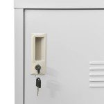 vidaXL Dulapuri vestiar 5 buc. gri deschis 90x45x92,5 cm oțel vidaXL Dulapuri vestiar 5 buc. gri deschis 90x45x92,5 cm oțel