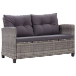 vidaXL Set mobilier grădină, 3 piese, poliratan și lemn masiv acacia vidaXL Set mobilier grădină, 3 piese, poliratan și lemn masiv acacia