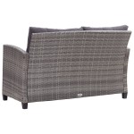 vidaXL Set mobilier grădină, 3 piese, poliratan și lemn masiv acacia vidaXL Set mobilier grădină, 3 piese, poliratan și lemn masiv acacia