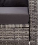 vidaXL Set mobilier grădină, 3 piese, poliratan și lemn masiv acacia vidaXL Set mobilier grădină, 3 piese, poliratan și lemn masiv acacia