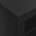 vidaXL Dulap cu ușă glisantă și jardinieră, antracit, oțel