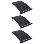 vidaXL Panouri solare de încălzire piscină, 3 buc., 110x65 cm, curbat vidaXL Panouri solare de încălzire piscină, 3 buc., 110x65 cm, curbat