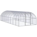 vidaXL Coteț de găini pentru exterior, 3x8x2 m, oțel zincat vidaXL Coteț de găini pentru exterior, 3x8x2 m, oțel zincat
