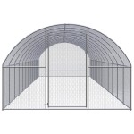 vidaXL Coteț de găini pentru exterior, 3x12x2 m, oțel zincat vidaXL Coteț de găini pentru exterior, 3x12x2 m, oțel zincat