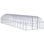 vidaXL Coteț de găini pentru exterior, 3x12x2 m, oțel zincat vidaXL Coteț de găini pentru exterior, 3x12x2 m, oțel zincat