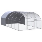 vidaXL Coteț de găini pentru exterior, 3x6x2 m, oțel zincat vidaXL Coteț de găini pentru exterior, 3x6x2 m, oțel zincat