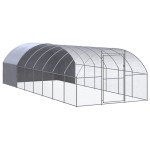 vidaXL Coteț de găini pentru exterior, 3x8x2 m, oțel zincat vidaXL Coteț de găini pentru exterior, 3x8x2 m, oțel zincat