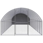 vidaXL Coteț de găini pentru exterior, 3x12x2 m, oțel zincat vidaXL Coteț de găini pentru exterior, 3x12x2 m, oțel zincat