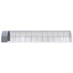 vidaXL Coteț de găini pentru exterior, 3x12x2 m, oțel zincat vidaXL Coteț de găini pentru exterior, 3x12x2 m, oțel zincat