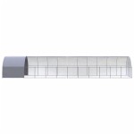 vidaXL Coteț de găini pentru exterior, 3x12x2 m, oțel zincat vidaXL Coteț de găini pentru exterior, 3x12x2 m, oțel zincat