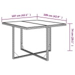 vidaXL Set mobilier grădină cu perne, 9 piese, gri, poliratan vidaXL Set mobilier grădină cu perne, 9 piese, gri, poliratan
