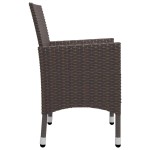 vidaXL Set mobilier de grădină cu perne, 9 piese, maro