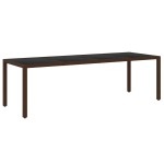 vidaXL Set mobilier de grădină, 11 piese, maro, poliratan vidaXL Set mobilier de grădină, 11 piese, maro, poliratan