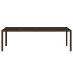 vidaXL Set mobilier de grădină, 11 piese, maro, poliratan vidaXL Set mobilier de grădină, 11 piese, maro, poliratan