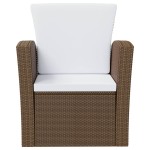 vidaXL Set mobilier de grădină cu perne, 8 piese, maro, poliratan vidaXL Set mobilier de grădină cu perne, 8 piese, maro, poliratan