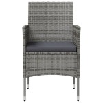 vidaXL Set mobilier de grădină cu perne, 8 piese, gri, poliratan vidaXL Set mobilier de grădină cu perne, 8 piese, gri, poliratan