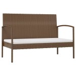 vidaXL Set mobilier de grădină cu perne, 8 piese, maro, poliratan vidaXL Set mobilier de grădină cu perne, 8 piese, maro, poliratan
