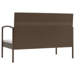 vidaXL Set mobilier de grădină cu perne, 8 piese, maro, poliratan vidaXL Set mobilier de grădină cu perne, 8 piese, maro, poliratan