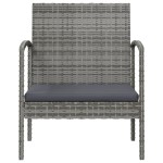 vidaXL Set mobilier de grădină cu perne, 8 piese, gri, poliratan vidaXL Set mobilier de grădină cu perne, 8 piese, gri, poliratan